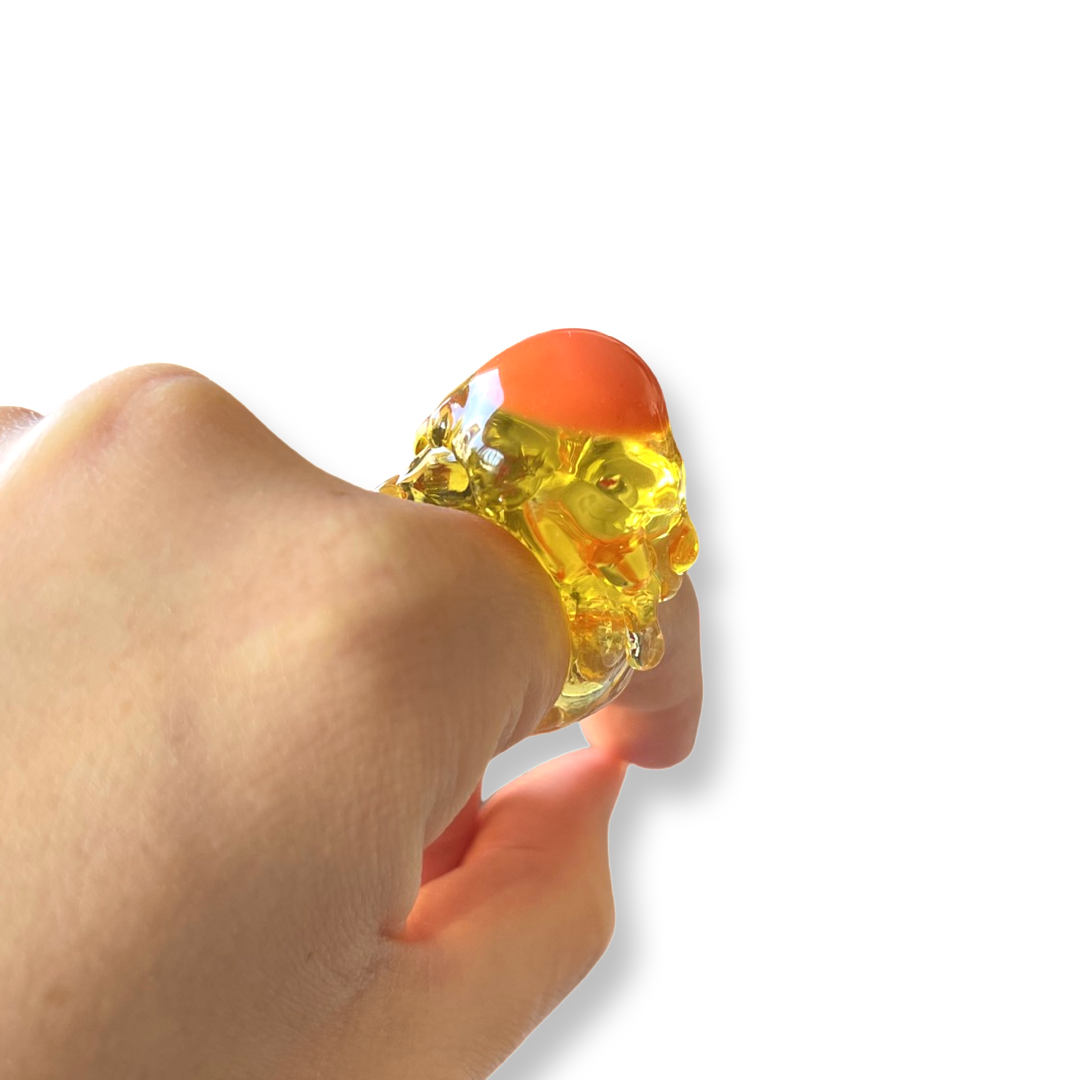 Raw Egg Dome Ring